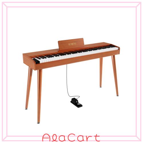 KUMENG 88鍵電子ピアノ セミウェイテッドキーボード USB-MIDI対応
