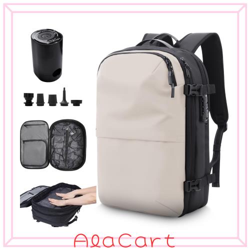 KINGSLONG airback 真空圧縮リュック 60L 17.3インチPC対応 ビジネス旅行用