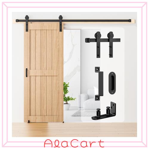 Signstek 吊り引き戸レール バーンドア金具 5FT/1.53m リフォーム建具
