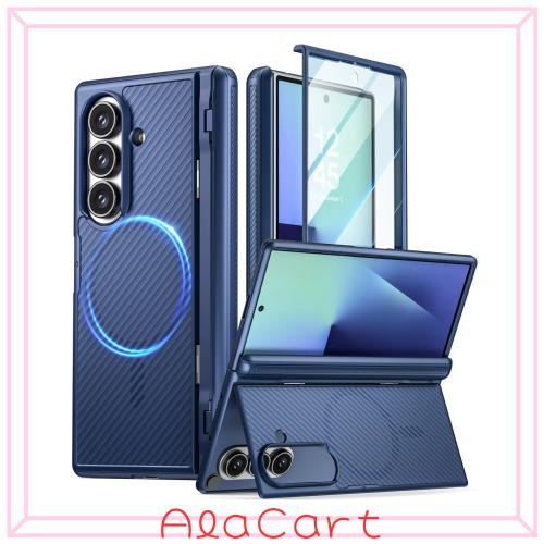 POETIC Revolution Flex Galaxy Z Fold 7用ケース [折りたたみ式キックスタンド付き][ヒンジ保護][MagSafe対応] フルボディ耐衝撃 Galaxy