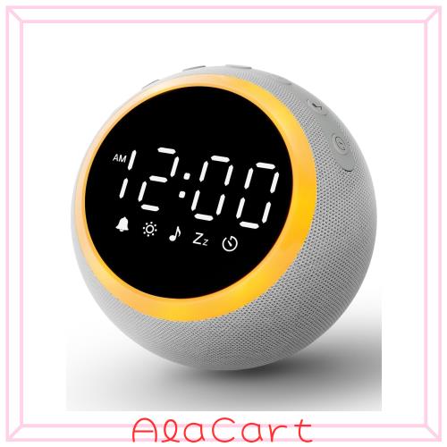 OSTONG ホワイトノイズマシン 赤ちゃん 25種類の癒し音 目覚まし時計 大音量 置き時計 デジタル時計 ナイトライト アラーム＆スヌーズ機