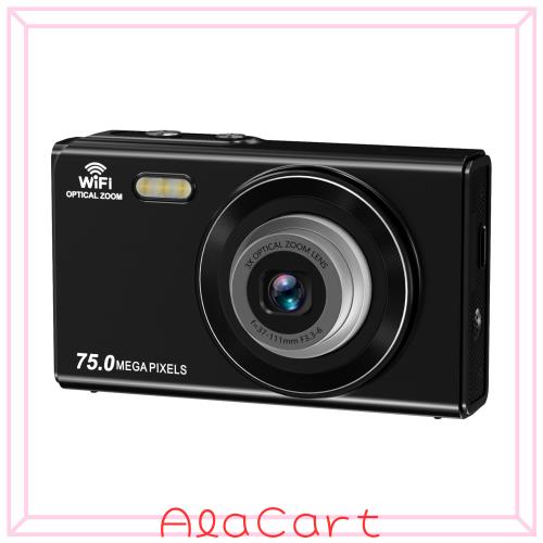 YULINJIA デジカメ 3倍光学ズーム スマホに送れる 4K デジタルカメラ