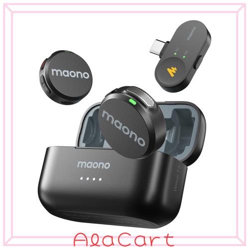 MAONO Wave T5 USB Type-C ワイヤレスマイク 9g超軽量 iPhone16/Android対応