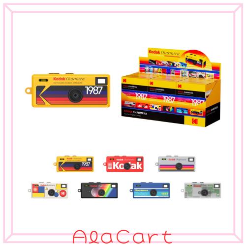 KODAK CHARMERA キーチェーン デジタルカメラブラインドボックス全体セット(6個)ミニカメラ、デジカメ、ビデオ録画、バッグチャーム、フ
