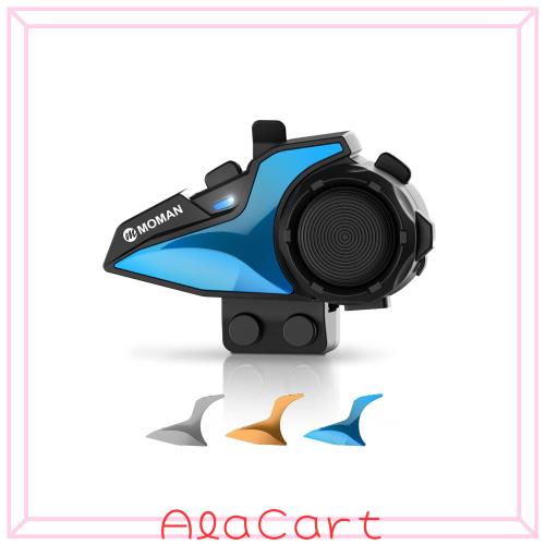 バイク用インカム, Moman(モーマン) H2E バイク ヘイルセット 1000m通信可能距離 2人同時通話 DSP＆CVCノイズ削除 双方向通信 音楽再生 IP