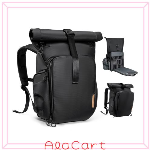 K＆F CONCEPT カメラリュック 15.6インチ ノートパソコン収納 20L+5L拡張 Nikon Canon Sony対応