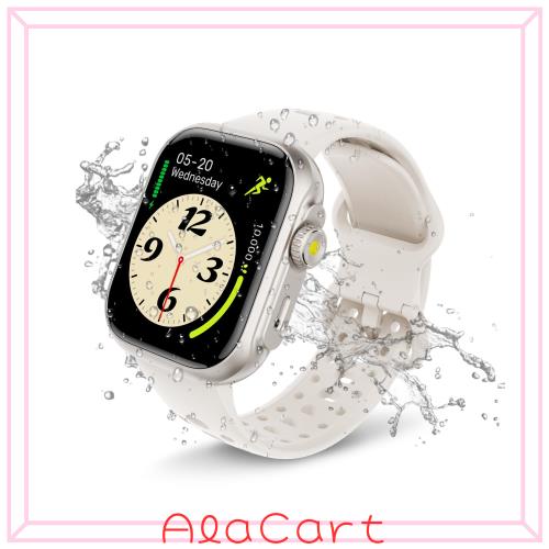 Bettdow スマートウォッチ【GPSモデル＆ ChatGPT搭載】1.85インチLCD大画面 スマートバンド Alexa音声搭載 睡眠と運動Ai分析 ストレスモ