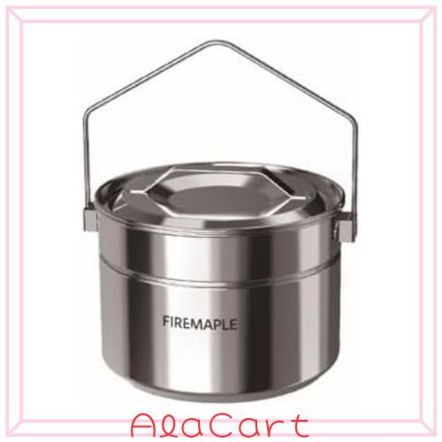 Fire-Maple キャンプポット 蒸し鍋 ステンレス 1.2L コンパクト 軽量 せいろ 蒸し器 多機能 キャンプクッカー 焚き火 直火対応 登山 ソロ