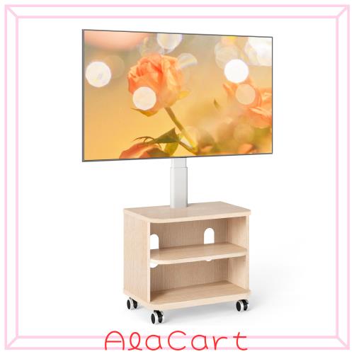 Rfiver テレビスタンド キャスター付き テレビ台 テレビボード スタンド付き 32-65型対応 耐荷重40kg ローボード 壁寄せテレビスタンド t