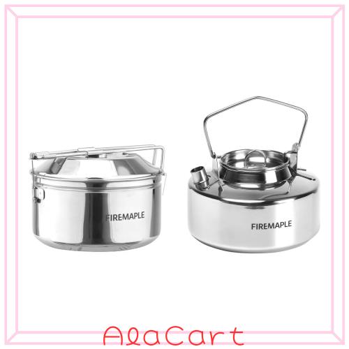 Fire-Maple アウトドア クッカーセット キャンプケトル ポット ステンレス 1L コンパクト 軽量 片手鍋 やかん 焚き火 直火対応 登山 ハイ