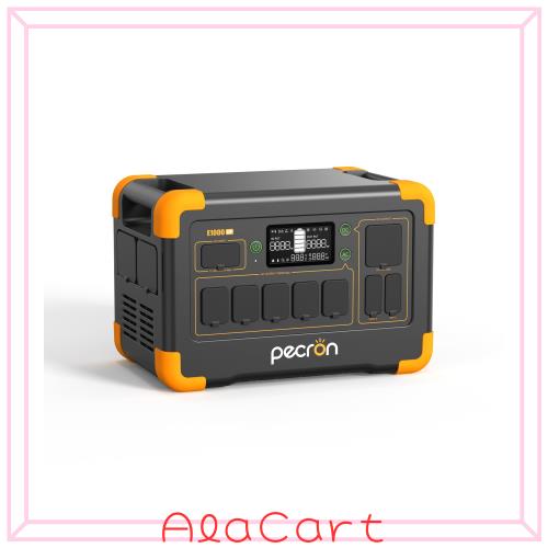 PECRON ポータブル電源 E1000LFP 1024Wh 1800W 大容量 AC定格1800W リン酸鉄 ポータブルバッテリー 45分で80％急速充電 アプリ連携 静音