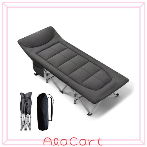ANYATE 折りたたみベッド 簡易ベッド 室内外兼用 アウトドア キャンプ コット 折り畳み式ベッド 耐荷重200kg 収納袋付き コンパクト収納