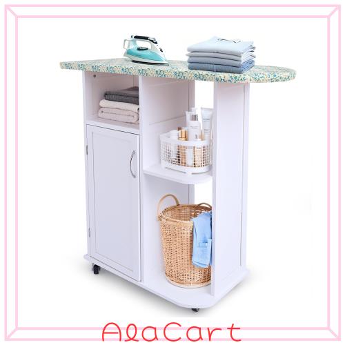 家庭用多機能アイロン台には収納キャビネットが付属しており