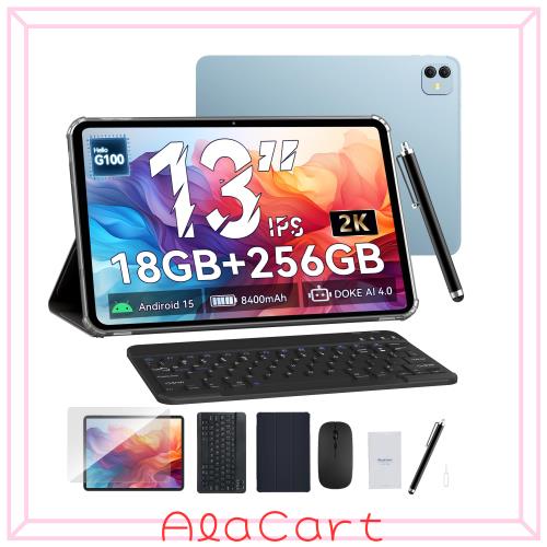 【G100搭載 13インチ FHD大画面 タブレット】Blackview LINK 8タブレットandroid 15 ROM 256GB+2TB拡張 Tablet 8コアCPU 2176*1600 16MP+