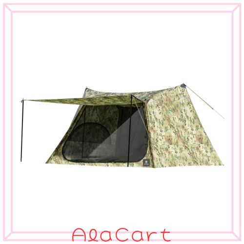 OneTigris SOLO HOMESTEAD キャンプテント アメリカ輸入70Dナイロン素材 1-2人用 軍幕 ポリエステル生地 パップテント 多機能 ソロ用 日