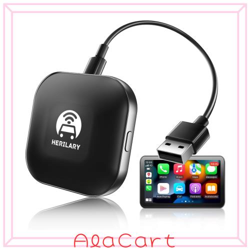 kuayvan ワイヤレスCarPlay/Android Auto アダプター CarPlay＆AndroidAutoをワイヤレス化 純正な有線CarPlay/Android Auto搭載する車専