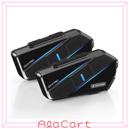 AOOYSORA GX10 PRO バイク インカム Bluetooth5.3 10人同時通話 2000M
