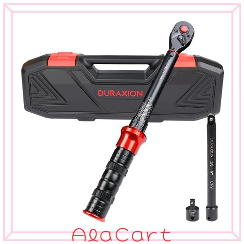 DURAXION 8インチ トルクレンチ バイク セット3点組レッド プレセット型 差込角9.5 5-60N.m オートバイトルクレンチ 7,941円