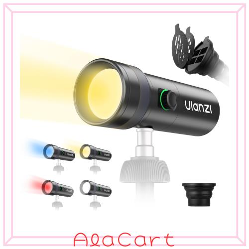 Ulanzi LEDビデオライト LM01 4色RGB 20ゴボフィルター付き