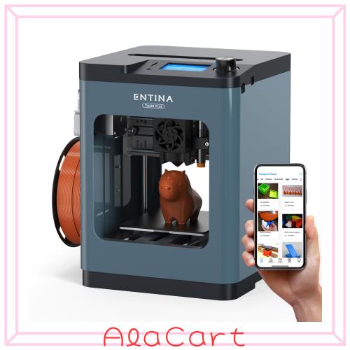 Entina 3Dプリンター TINA2 Plus、高速高精度 250mm/秒 自動レベリング FDM ミニ 3Dプリンター、WiFi クラウドオンライン印刷、スプリン