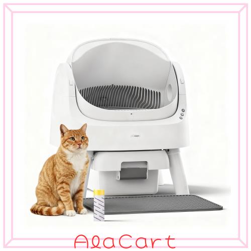 PetPivot　自動猫トイレ 9.3L大容量　オープンタイプで大型猫も対応可 PetPivot 自動猫トイレ｜9.3L大容量・32dB静音設計｜オープントップ＆
