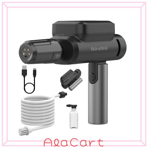 【2025年水圧アップデート版】 折り畳める 高圧洗浄機 コードレス 充電式 5種類の噴射モード 折りたたみ式 ハンディ 0.9kg超軽量 ポータ