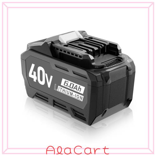 互換マキタ40V バッテリー 6.0Ah BL4025 BL4040 BL4035 BL4040 互換バッテリー 40V電動工具対応 パワーアップ 仕事効率アップ