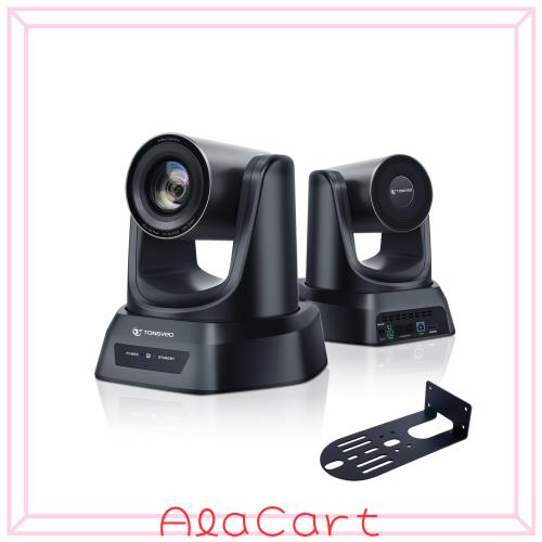 TONGVEO PTZウェブ会議カメラ AIオートトラッキング 12倍光学ズーム 1080P/60fps HDMI/USB3.0対応 会議室向けウェブカメラ (Zoom、YouTub