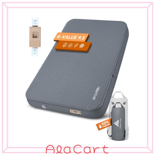 Hikentureインフレーターマット【内蔵電動ポンプ・高速設営】極厚10CM