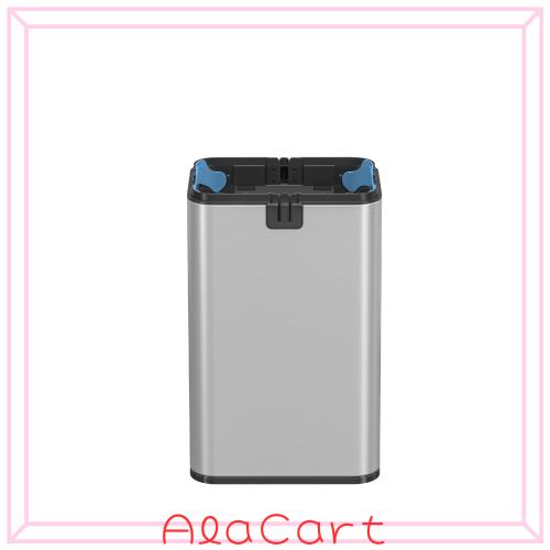 センサー付きゴミ箱 スマートセンサーごみ箱 15L ステンレススチール製 自動開閉 防汚防指紋 省エネ・密閉無臭 双方向開蓋 スライト式 キ