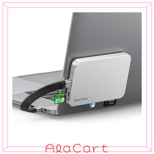 ORICO BookDrive 512GB Magsafe対応 外付けSSD SD/TFカードリーダー PD 100W充電 ノートPC・USB-Cスマートフォン・Type-Cオーディオイン