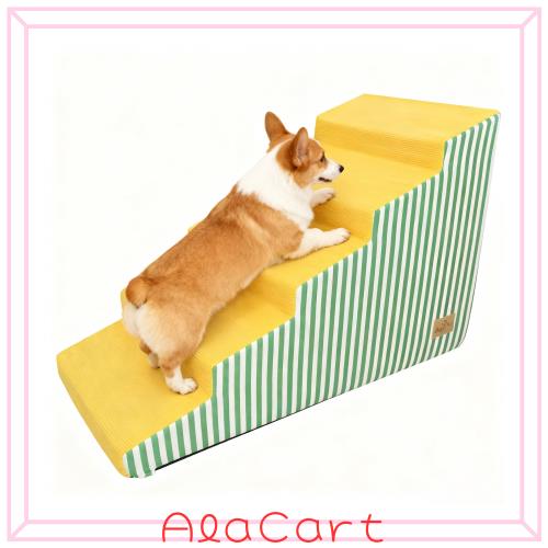 BingoPaw 犬 階段 スロープ ドッグステップ 猫 ペットステップ ペットスロープ 小型犬 室内 ゆるやか ドッグスロープ 大型犬 5段