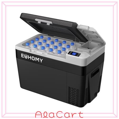 EUHOMY 車載冷蔵庫 30L ポータブル AC100V DC12V/24V USB出力