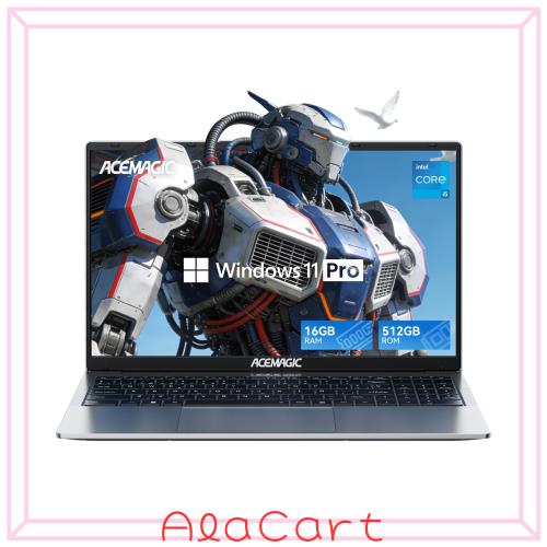 ACEMAGIC 2026新型 ノートパソコン i5-12600H 【Core Ultra 5 125Hより速い】最大4.5GHz 12C/16T ノートpc 16GB+512GB(NVMe 最大2TB+2TB)
