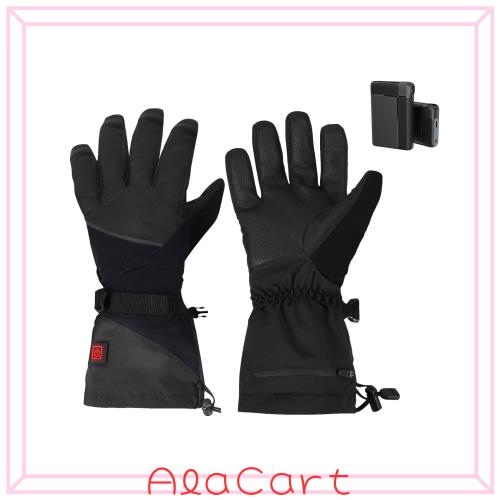 電熱グローブ バイク用 電熱手袋 2つ7.4V急速昇温 3000mAhバッテリー付き ヒートグローブ 速暖 3段階温度調節 スマホ操作可能 防寒手袋