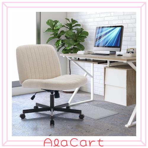 CHAIRKER オフィスチェア アームレス デスクチェア 耐荷重136kg ホワイト