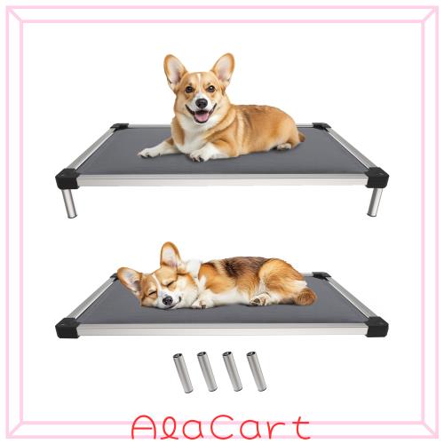 fxw TitanNest 中型犬 ドッグベッド 高床式 グレー L102 fxw TitanNest 耐咬・高床式ドッグベッド 中型犬用 屋内/屋外/キャンプ
