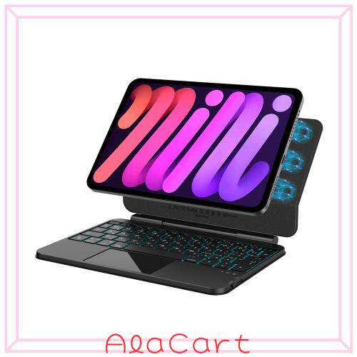 BETTDOW マジックキーボード 2024 Mini 7 A17 Pro 第7世代＆2021 Mini 6 第6世代8.3インチ対応 磁気キーボードケース Mini 第6/7世代通用