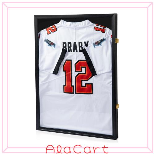 【TORIBIO】 ユニフォーム 額縁 ロック付き 防犯 室内紫外線を98%uvカット 80*60cm 木製 壁掛け tシャツ 飾る 額縁 ポスターフレーム 壁