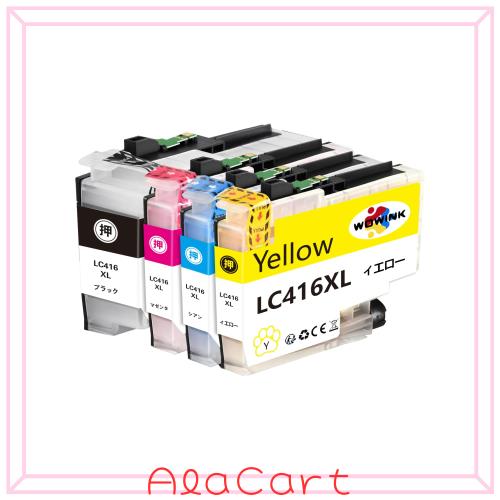 LC416XL ブラザー用 LC416XL-4PK 互換インク LC416 Brother対応機種: DCP-J4140N MFC-J4440N MFC-J4540N MFC-J4940DN DCP-J4143N MFC-J44