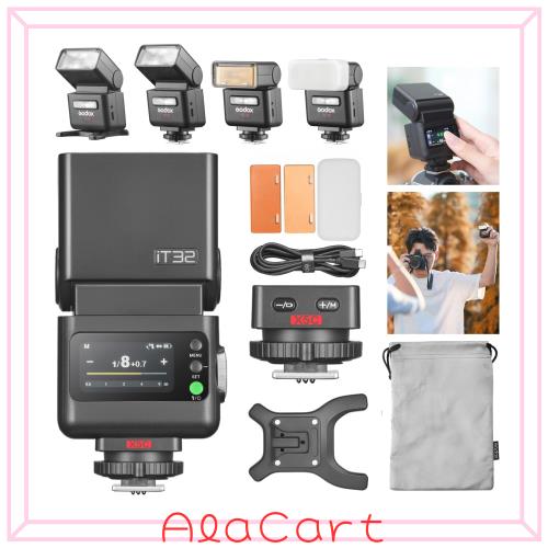 Godox iT32 カメラフラッシュ X5-C磁気ベース Canon対応 TTL HSS