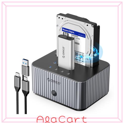 ORICO HDD SSD クローン スタンド NVMe SSD と 2.5/3.5 SATA HDD/SSD両対応 双方向クローニングケース USB 3.2 Gen2 10Gbps高速データ転