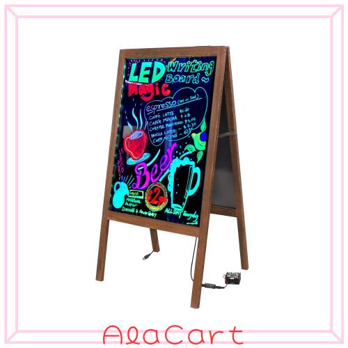 Susire 立て看板 スタンド led 電光掲示板 屋外 a型看板 ウェルカムボード 黒板 ブラックボード メニューボード 電飾看板 ネオン看板