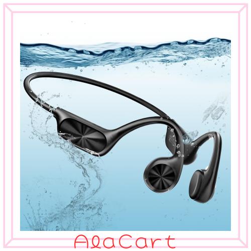 骨伝導ヘッドフォン、水泳ヘッドフォン、オープンイアスポーツイヤーバッド無線Bluetooth 5.4内蔵MP3プレーヤー32G、水泳、サイクリング