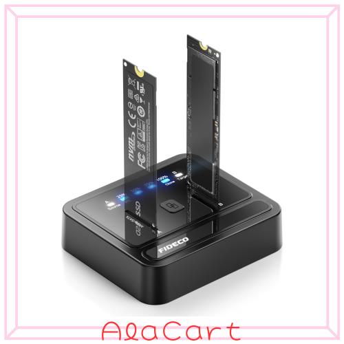 FIDECO M.2 NVMe SATA SSD クローナードック USB 3.2 Gen 2 x2 20Gbps M.2 NVMe クローナーデュプリケーター オフラインクローン対応 UAS 5,682円