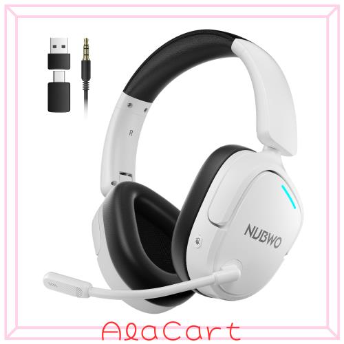 NUBWO HG04 ゲーミングヘッドセットワイヤレス PS5 ヘッドセット 2.4G Type-C Bluetooth5.3 7,315円