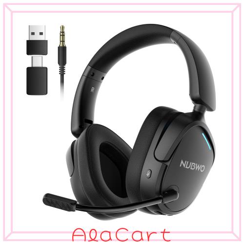 NUBWO ゲーミングヘッドセット 7.1chサラウンド 4WAY接続 PS5/PC/Switch対応 ワイヤレス