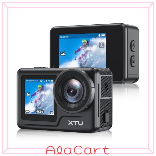 アクションカメラ 6K30FPS 20MP アクションカム 本機防水 水中カメラ 5GWiFi対応 SuperSmooth手ぶれ補正3.0 事前録画 HDR機能 1550？Ahバ