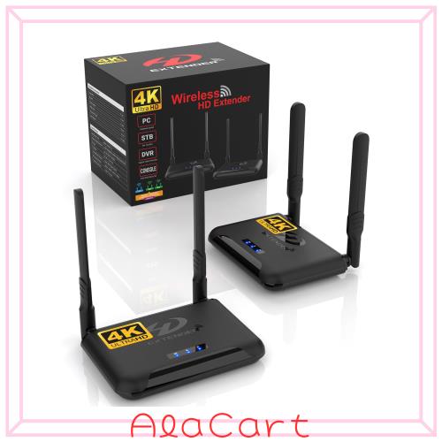 【日本技適認証取得】ワイヤレスHDMI送信機と受信機、hdmi 無線化4K@30HzHDフルHD/5Ghz/250m伝送距離 トランスミッター レシーバーノート