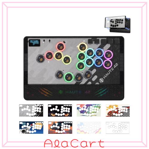 Haute42 C-AT レバーレス アケコン 3段階キーストローク調整 PC Switch PS4対応 ブラック